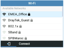 Fig 84: Nearby Wi-Fi networks