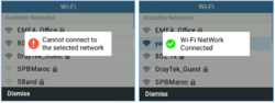 Fig 86: Failed/Successful WiFi Connection