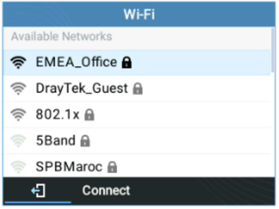 Fig 84: Nearby WiFi networks