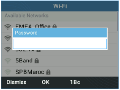 Fig 85: WiFi password required