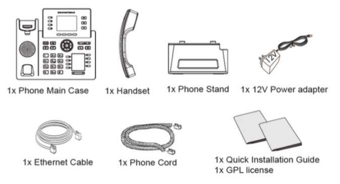 GRP2614, GRP2615, GRP2616 Package Contents