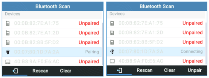 Bluetooth Pairing